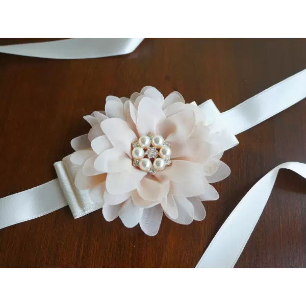 Champagne flower accessory