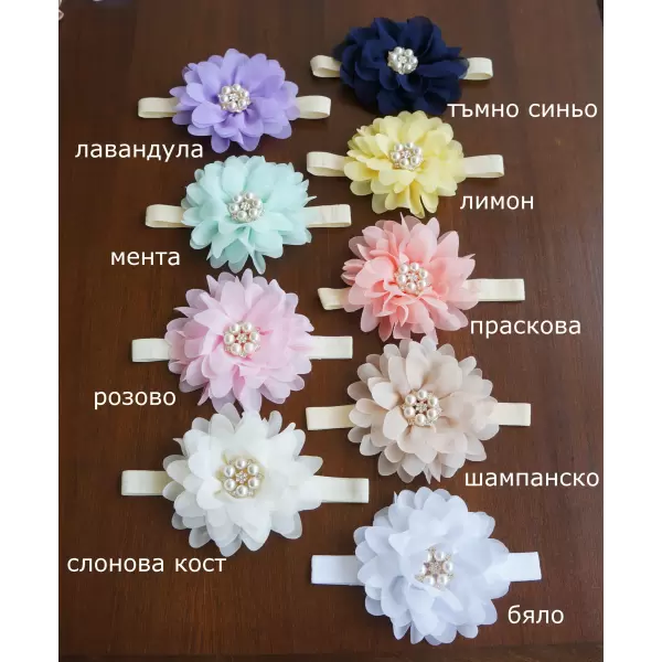 Accessory with Navy Blue Flowers for Dog or Cat