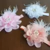 Flower headband made of chiffon and lace in different colors
