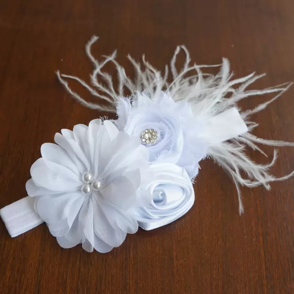 White Flower Headband