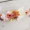 Flower Sash in white and pink 