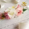 Flower sash in ivory and pink nuance