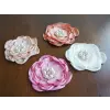 Bracelet with Satin Flower and Pearl center
