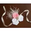 Bracelet with satin flowers