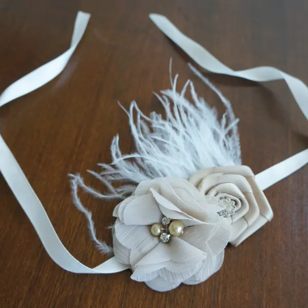 Bracelet with Champagne Flowers
