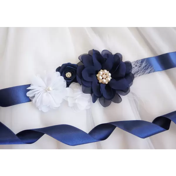 White Flower Sash