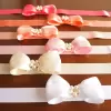 Handmade Satin Bow Sash with Pearl center